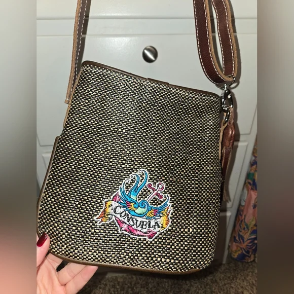 Consuela Crossbody Embroidered Leather Bag - Picture 4 of 7